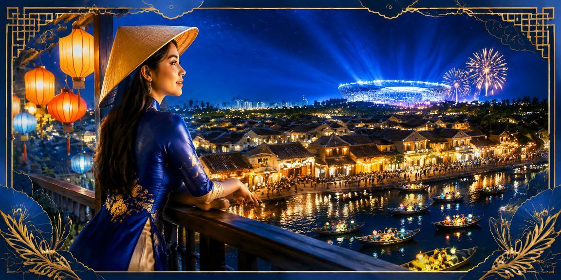 Người dùng đặt kèo thể thao tại Hội An trong không khí lễ hội nón lá